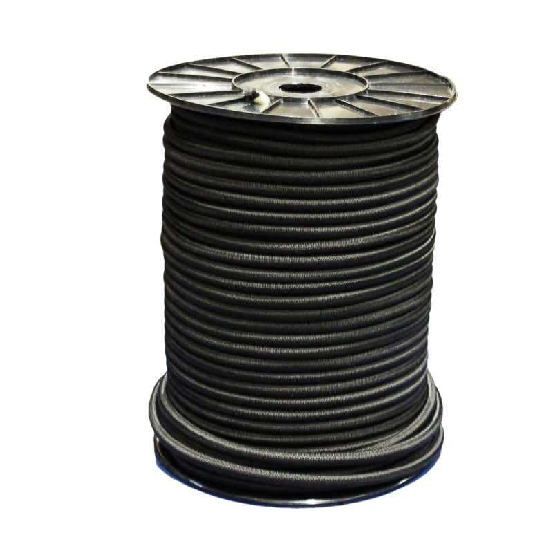 Cable élastique noir Ø8