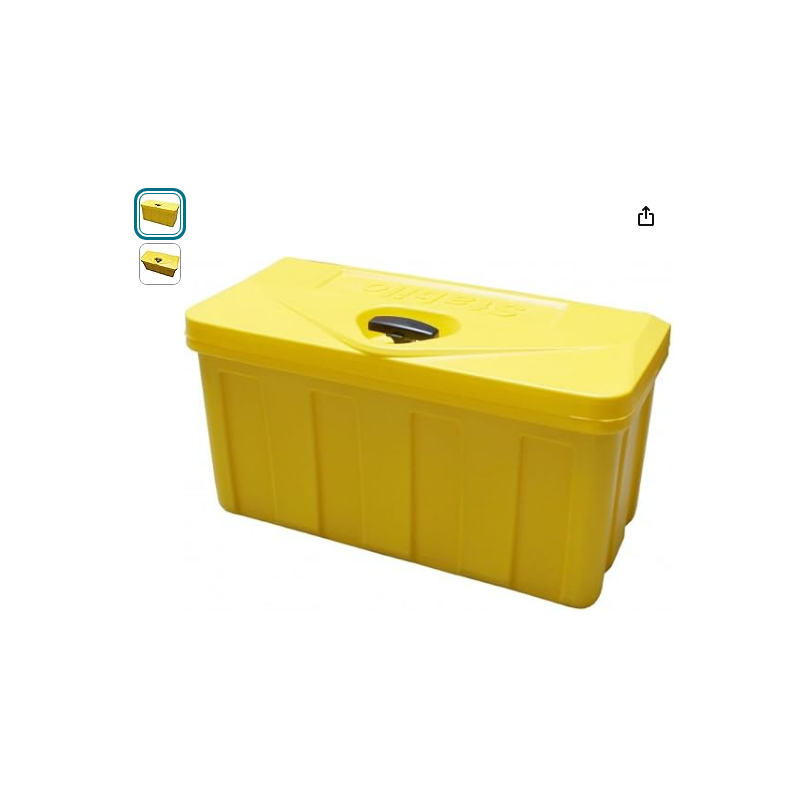 plastique jaune Stabilo®-box 500-4, espagnolette avec serrure lxbxh 530x250x300mm