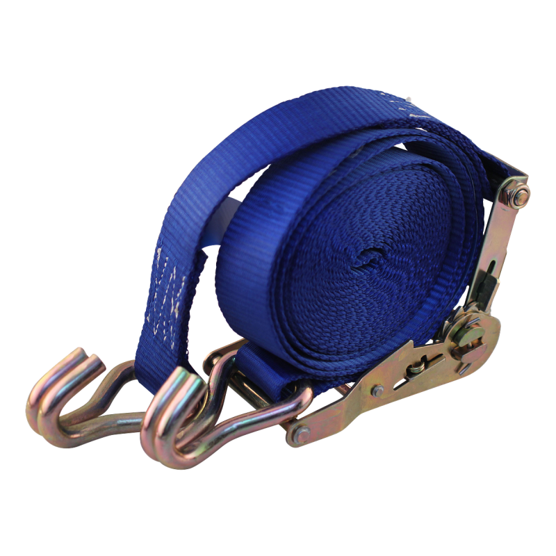 sangle d'arrimage, double, avec cliquet et double point boucle 50mm 9000mm polyester