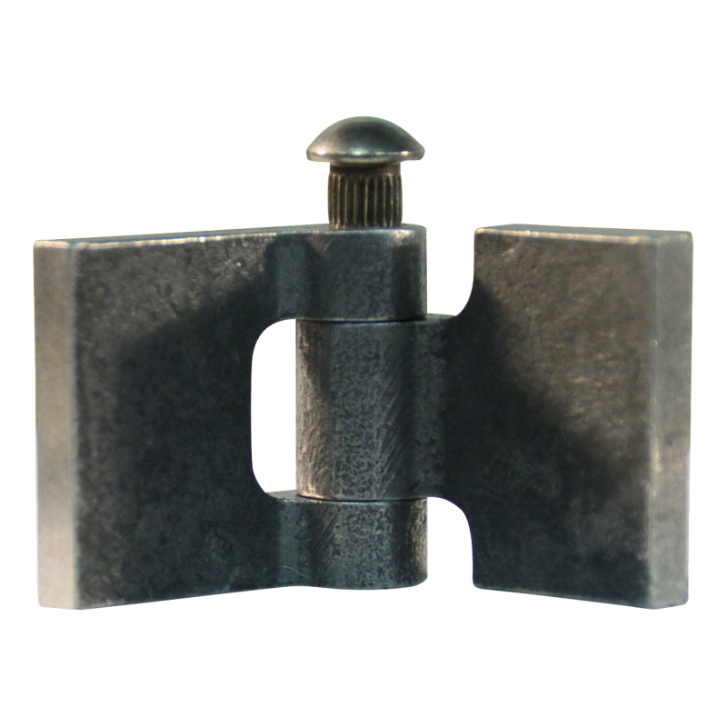 porte charnière droit avec goupille d'acier 30 x 30mm lame de charnière brut