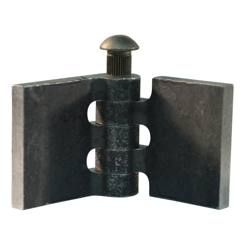 porte charnière droit avec goupille d'acier 40 x 40mm lame de charnière brut démontable