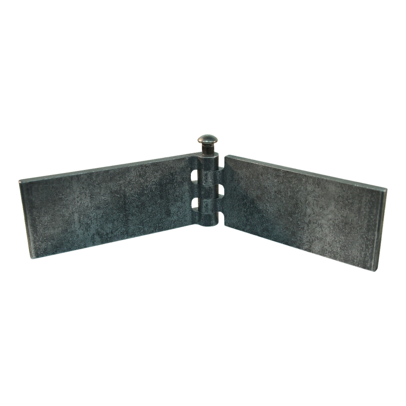porte charnière droit avec goupille d'acier 50 x 120mm lame de charnière brut démontable