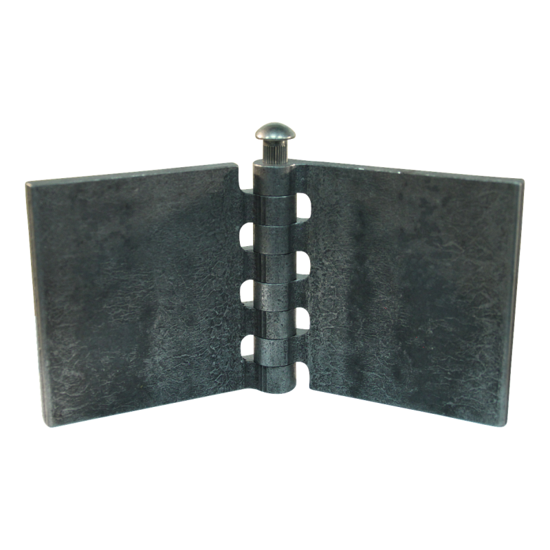 porte charnière droit avec goupille d'inox 80 x 80mm lame de charnière brut