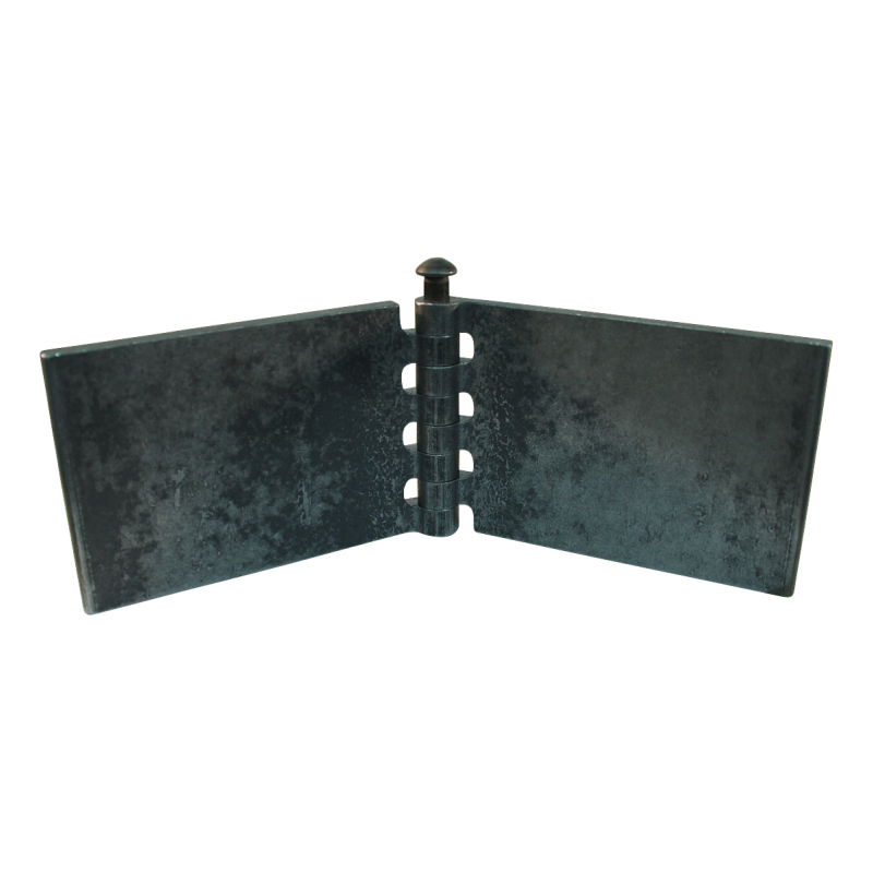 porte charnière droit avec goupille d'inox 80 x 120mm lame de charnière brut