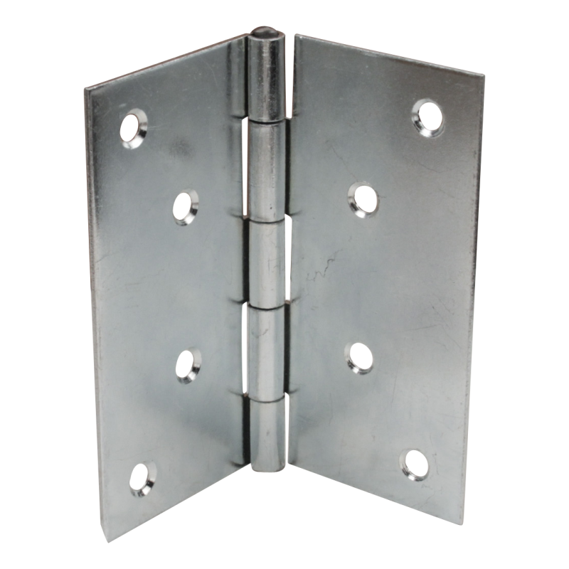 charnière, angle droit avec goupille 100 x 100mm