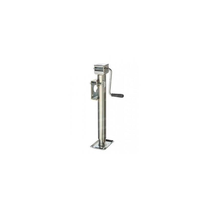Pied béquille basculante LF Ø57mm 1300kg zingué 370mm 560mm