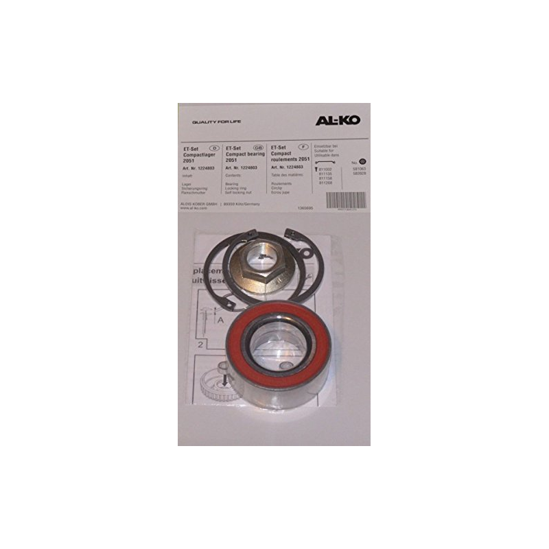jeu de roulements compacts t.b.v. 573193 + 586450 AL-KO 2051
