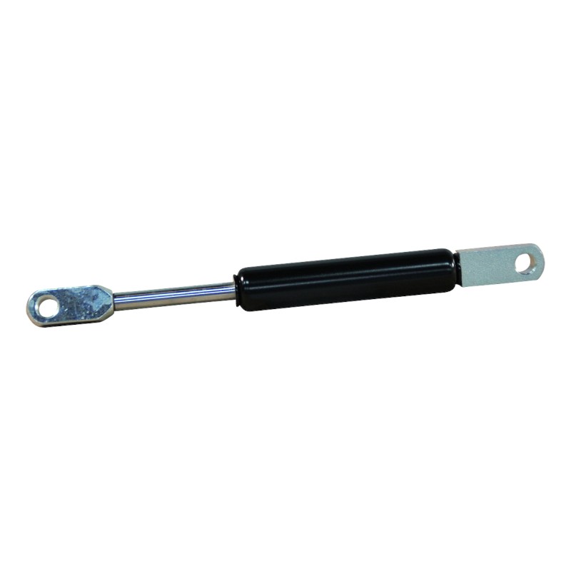 vérin à gaz de pression (G) 08-19 Pan de balle DIN 71805 13mm M8, y compris support de clip retenue à l'extérieur. Monté. PF30 250mm 572mm 175N