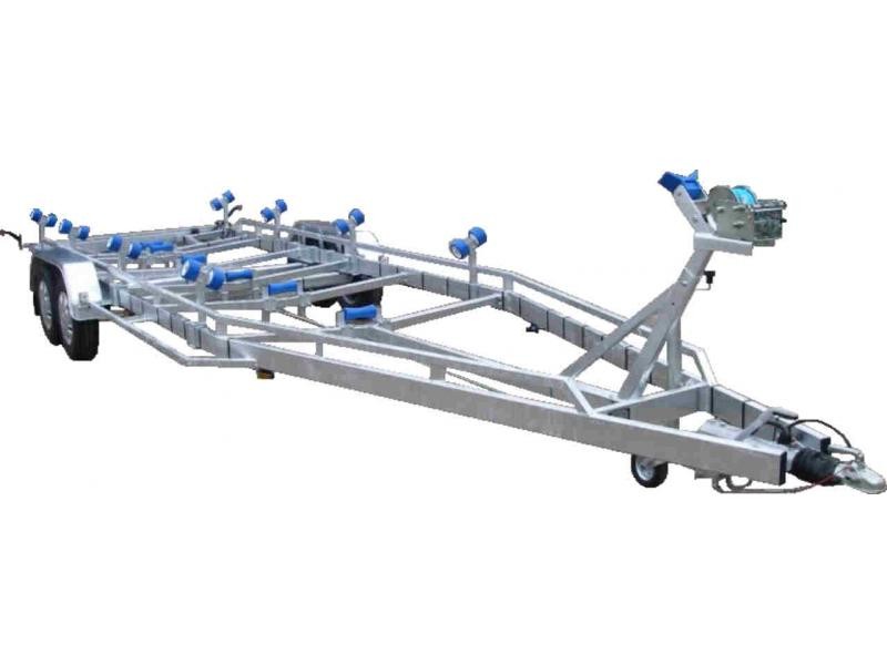 7m80-2m20 2x1800kg - 3500 kg - VLEMMIX - Remorque Porte-Bateau (photo)