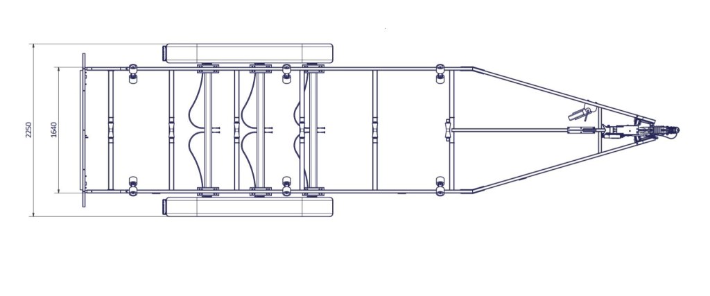 7m80-2m20 3x1350kg - VLEMMIX - Remorque Porte-Bateau (photo)
