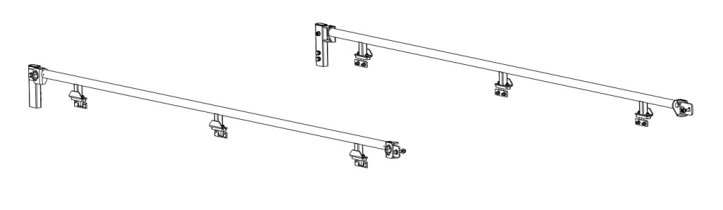 Main courante rabattable pour plateau 3m (34620, 41622) (photo)