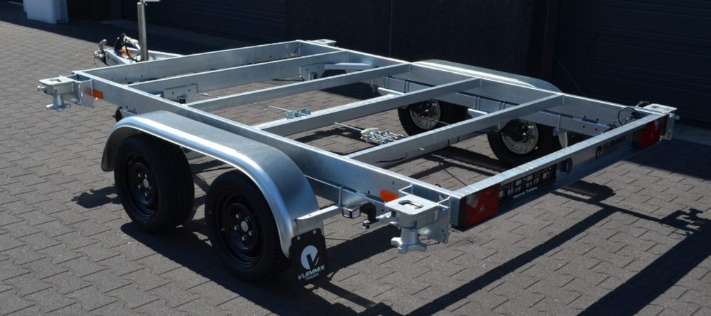 Remorque containeur 10 pieds 2 x essieu 1350 kg (photo)
