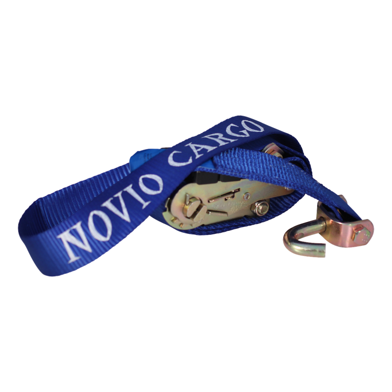 sangle d'arrimage pour transporteur de voiture bleu 50mm 2500mm polyester (photo)