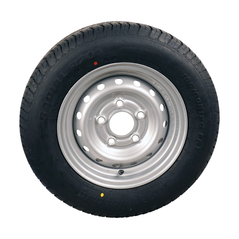 pneu + roue 195/60 R12C R701 M+S 5½Jx12H2 ET30 67/112/5 métal gris (photo)