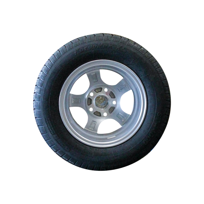 pneu + roue 185/70 R13 Kargomax XL ST-4000 M+S 5Jx13H2 ET30 57/100/4 métal léger gris (photo)