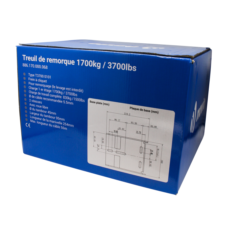 Treuil T3700 1700/830kg (photo)