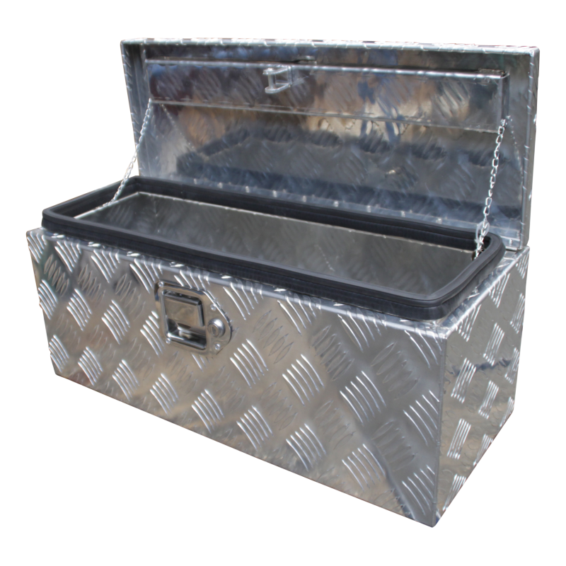 caisse à outils aluminium lxbxh 600x250x250mm serrure de coffre (photo)