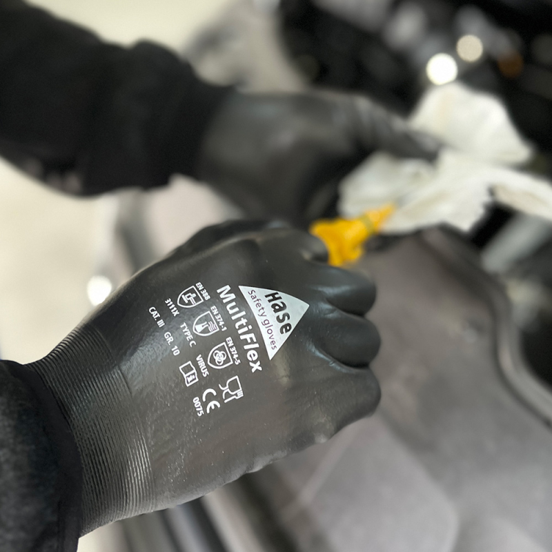 gants résistants aux produits chimiques nylon (18 gauge) taille 12 (photo)