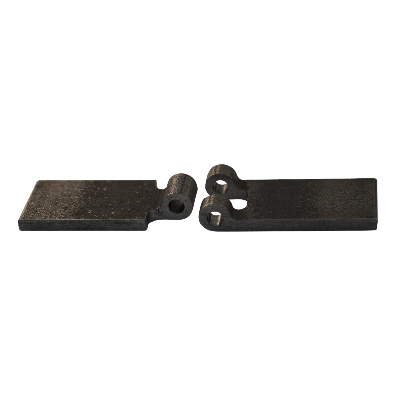porte charnière droit avec goupille d'inox 50 x 60mm lame de charnière brut démontable (photo)