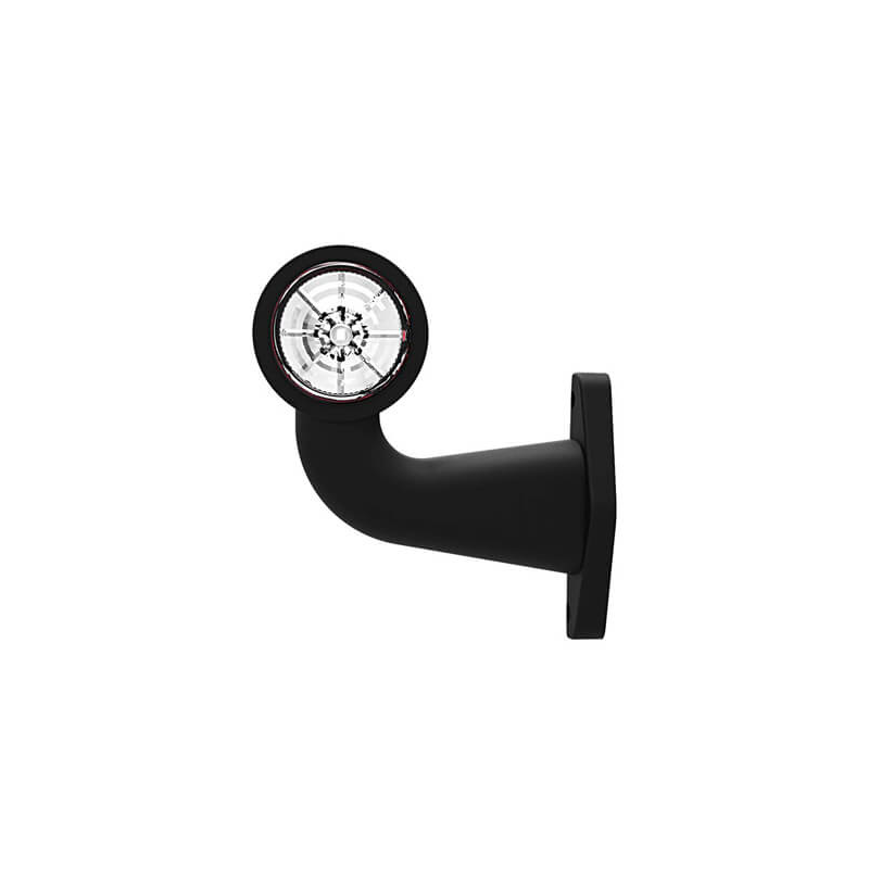 feu d'encombrement rood/wit droit câble 200 mm 12/24V (photo)