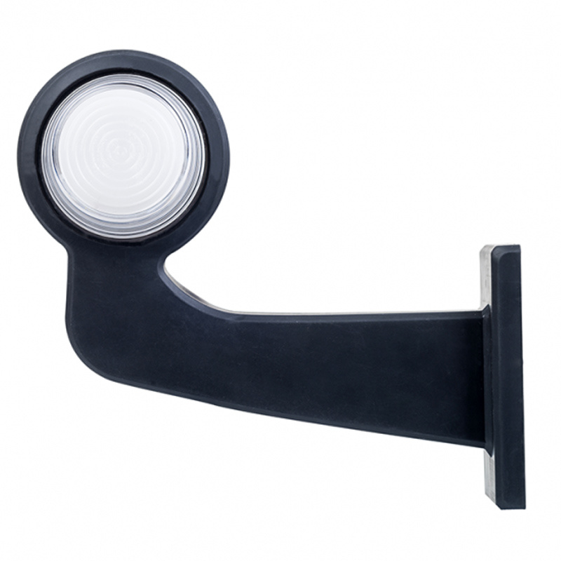 feu d'encombrement rood/wit droit cable 500mm 12/24V lentille givrée (photo)