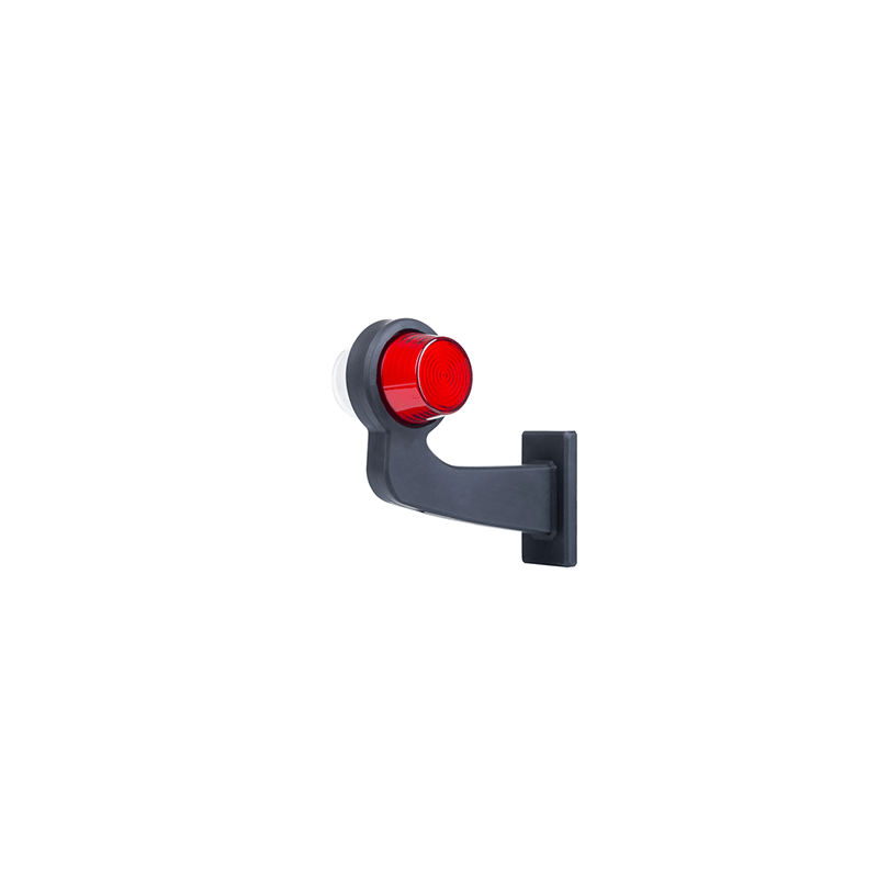 feu d'encombrement rood/wit gauche cable 500mm 12/24V lentille givrée (photo)