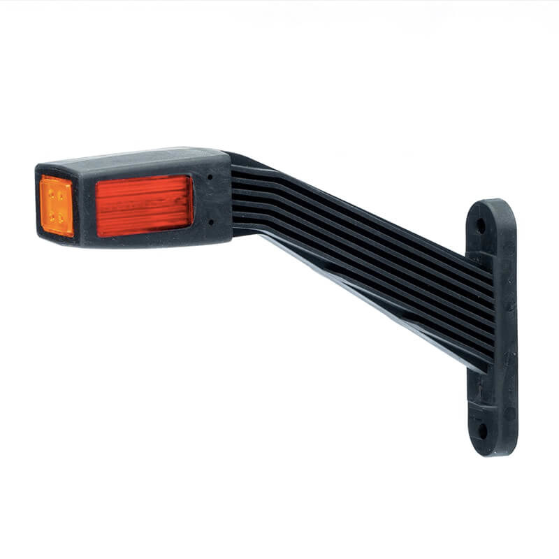 feu d'encombrement rouge/blanc/orange gauche câble 300mm 12/24vV (photo)