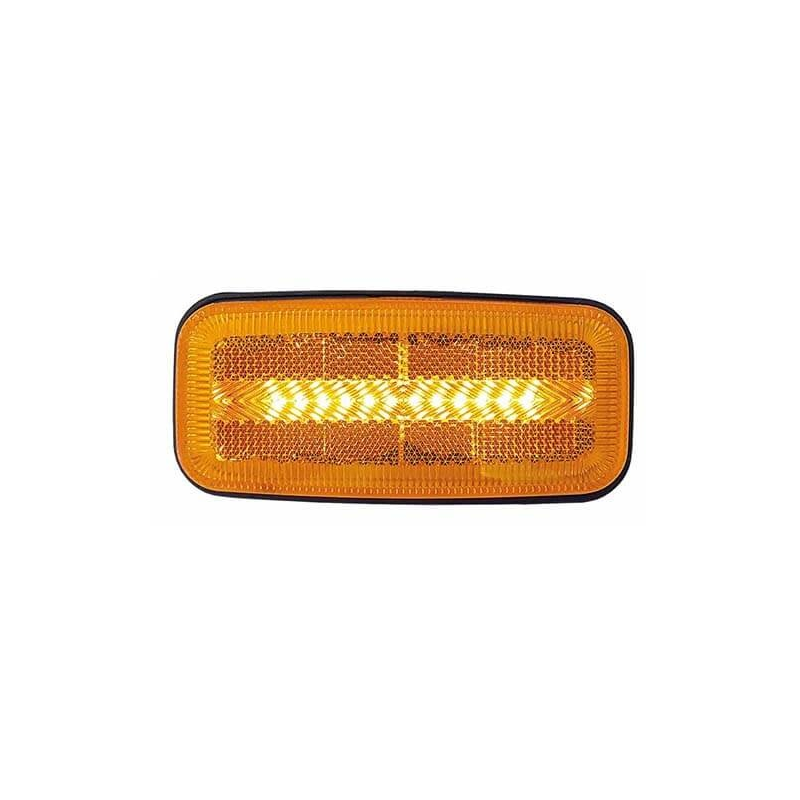 feu de position latéral cable 500mm 12/24vV orange (photo)