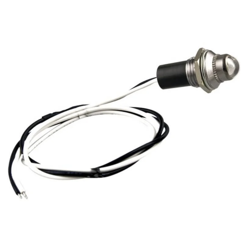 lampe tableau de bord / cockpit 12V 4W Ø14x30mm blanc (photo)