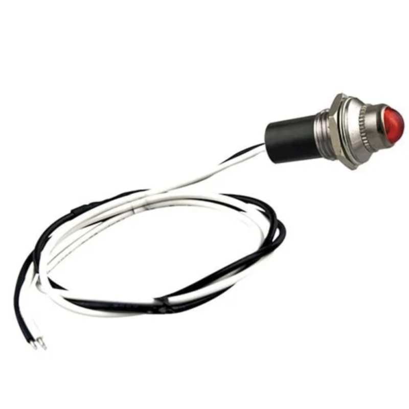 lampe tableau de bord / cockpit 12V 4W Ø14x30mm Rouge (photo)