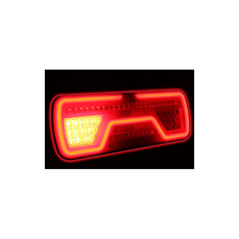 feu arrière LED 2000 mm de câble droit droit 12/24V Lavaflow (photo)