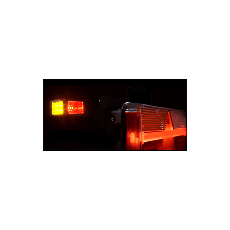 feu arrière LED câble droit 9/36V Lavaflow (photo)
