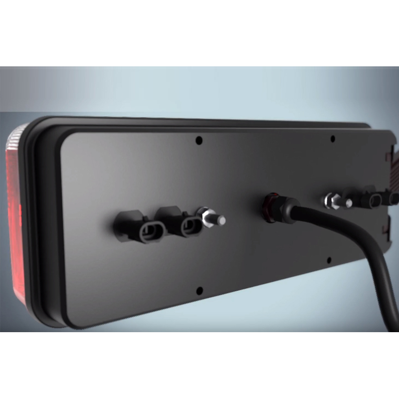 feu arrière LED connecteur AMP 7 PIN droit 9/36V Lavaflow (photo)