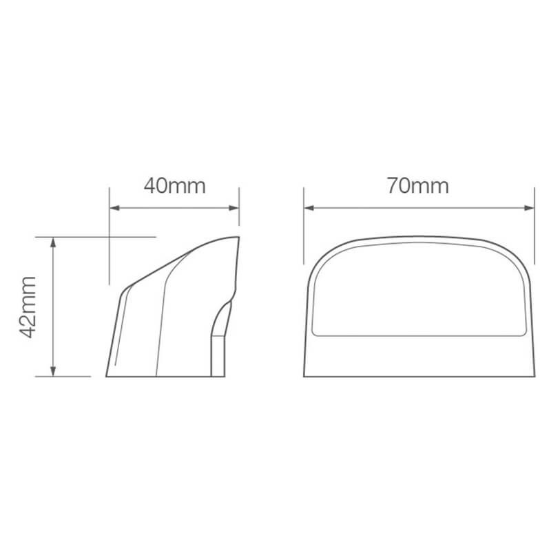 éclairage de plaque LED 12/24V 1000mm 1P-connector LED Autolamps blanc (photo)