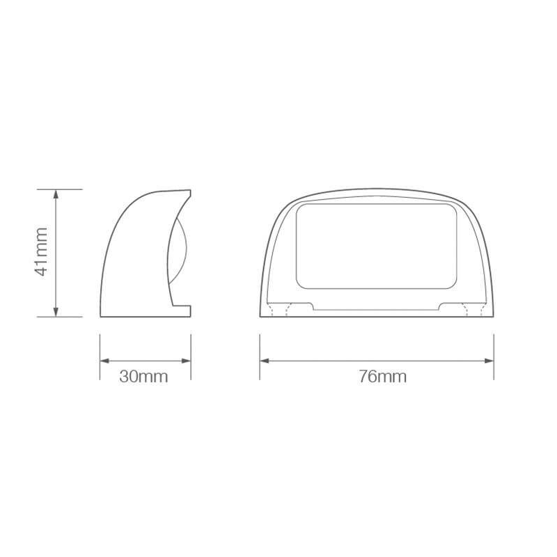 éclairage de plaque LED 12/24V 200mm blanc (photo)
