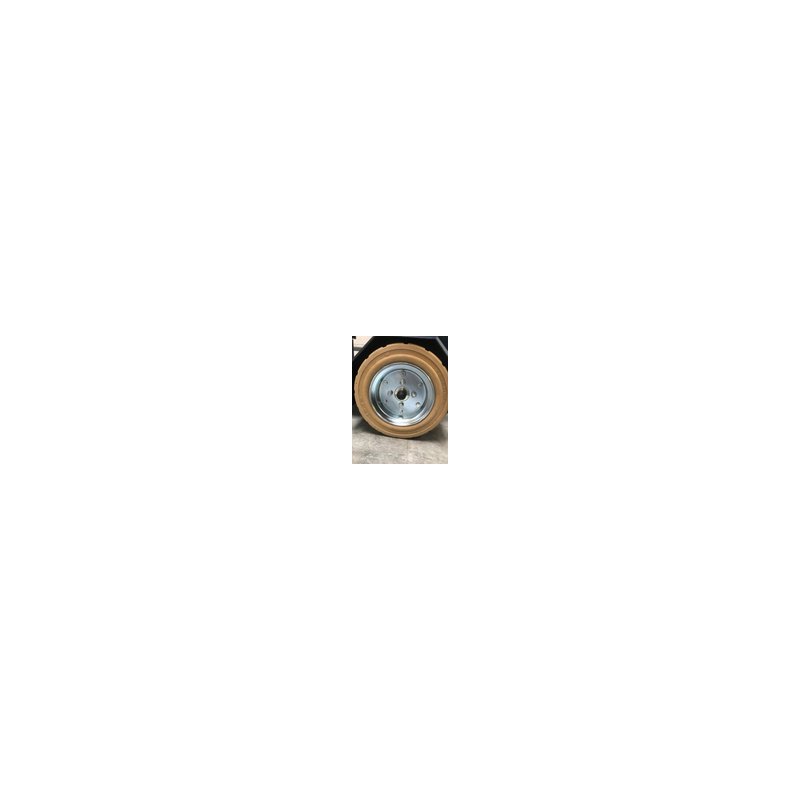 massif pneu + roue 15X4.5-8 Forza F1 ET0 60/100/4 métal gris argent