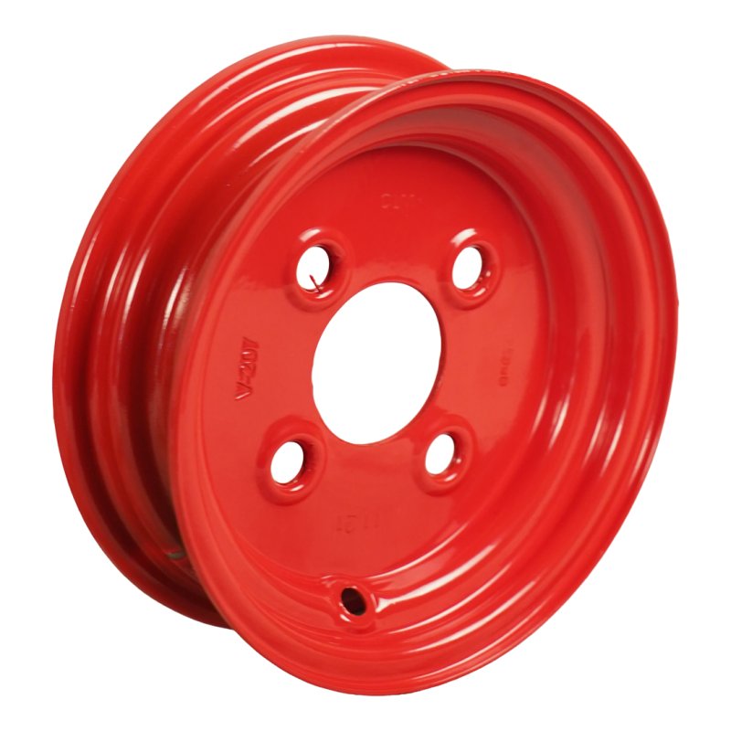 roue 2.50Ax8H2 ET0 60/100/4 métal Rouge