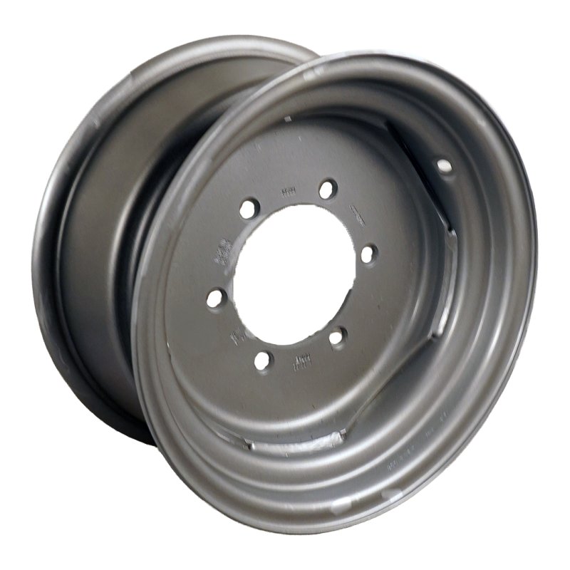 roue 9x18 ET0 161/205/6 métal, gris argent