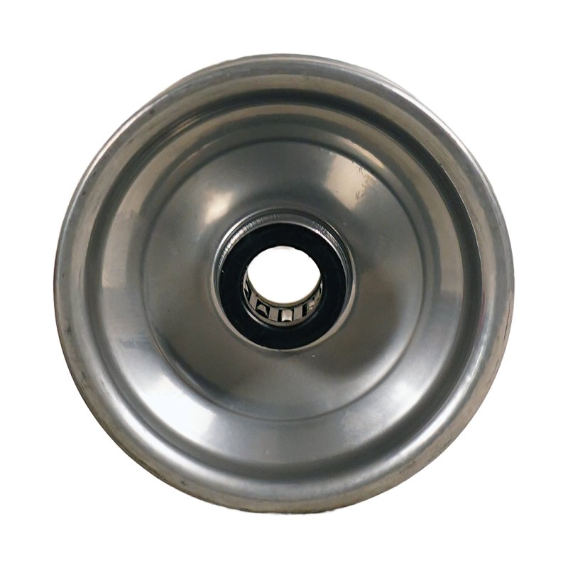 roue 2.10x4 ET0 roulement à rouleaux Ø20 NL50mm métal gris argent