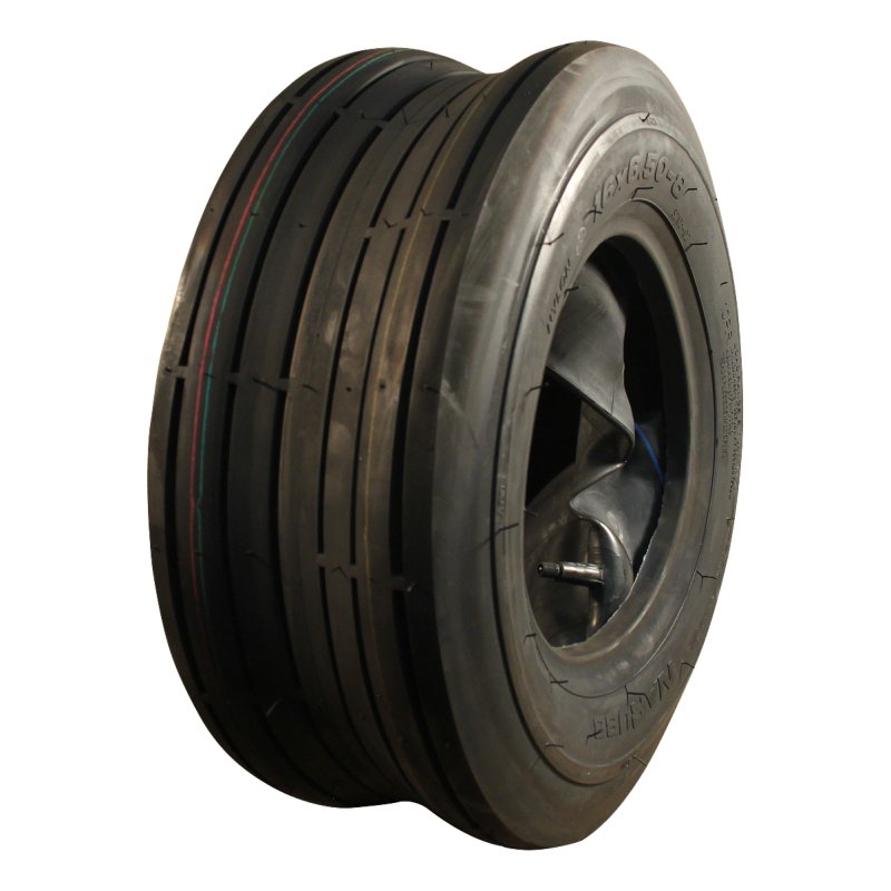 pneu + roue 16x6.50-8 5.50x8H2 ET-2 60/100/4 métal S-2103 gris argent