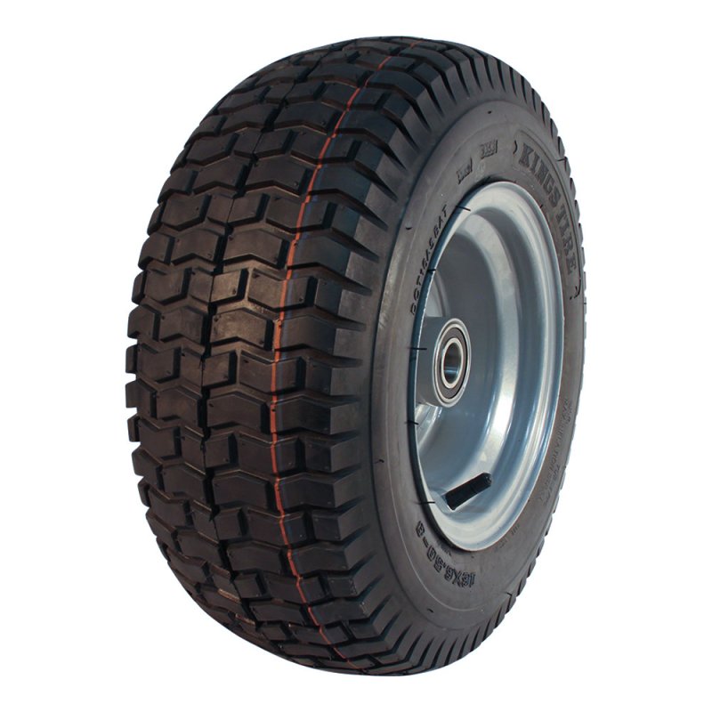 pneu + roue 16x6.50-8 5.50Ax8H2 ET0 NL90mm métal V-3502 gris