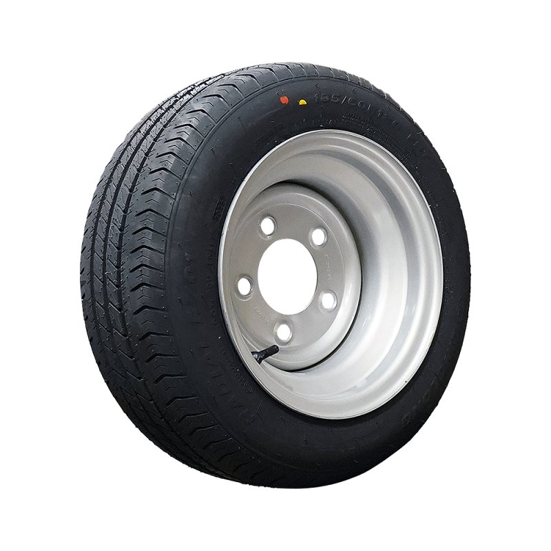 pneu + roue 185/60 R12C 7.00x12 ET0 94/140/5 métal R701 M+S gris argent