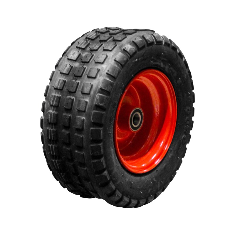 pneu + roue 190-8 5.50Bx8H2 ET0 NL100mm métal HF-400 Rouge