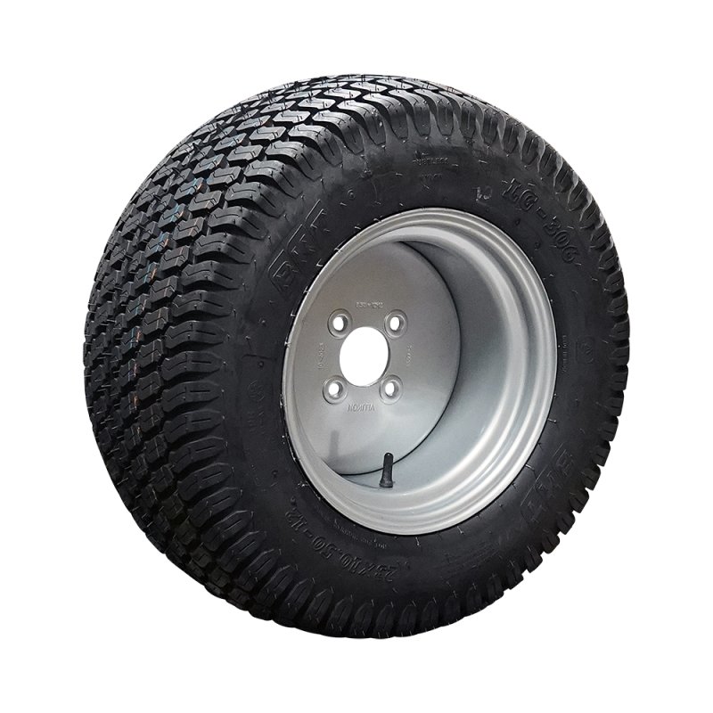 pneu + roue 20x8.00-10 6.00x10H2 ET-4 60/100/4 métal LG-306 gris argent