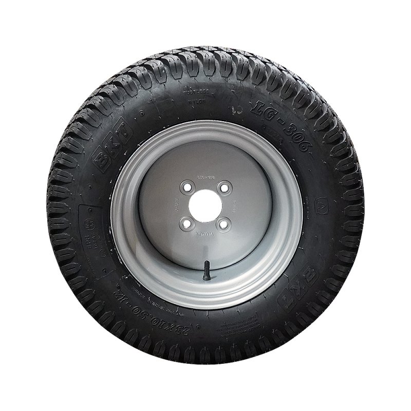 pneu + roue 23x10.50-12 8.50Ix12H2 ET-10 63,5/100/4 métal LG-306 gris argent