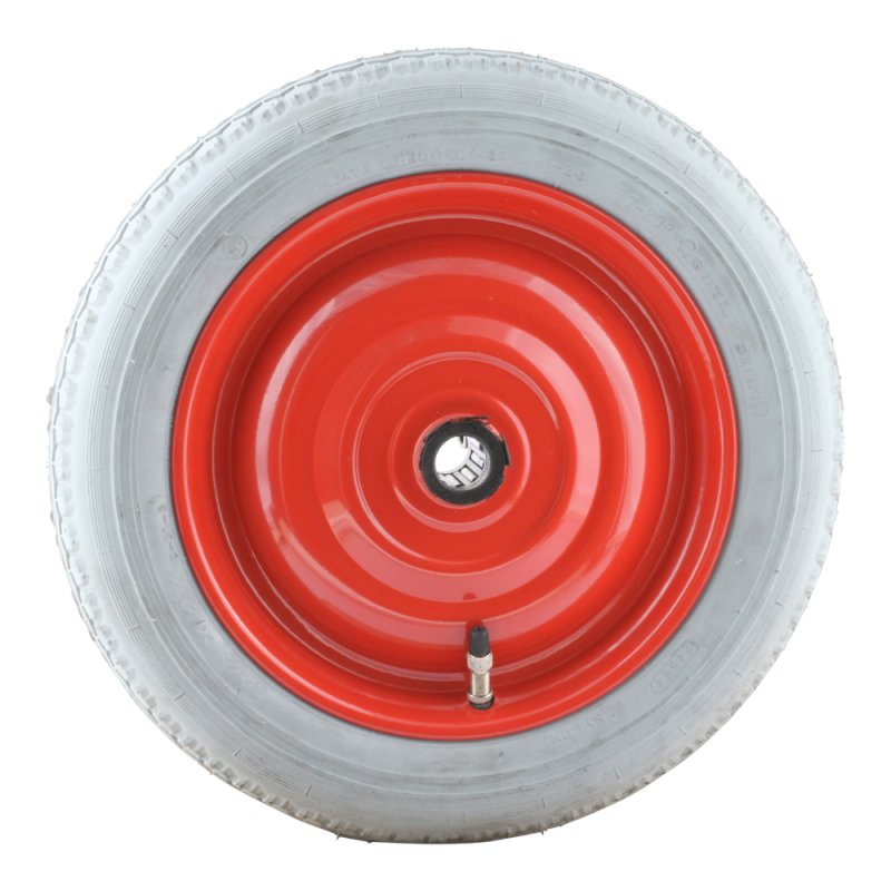 pneu + roue 12 1/2 x 2 1/4 (2.25-8) 1.25x8 (12 1/5x 12 1/4) ET0 Ø30 métal C-51 Rouge