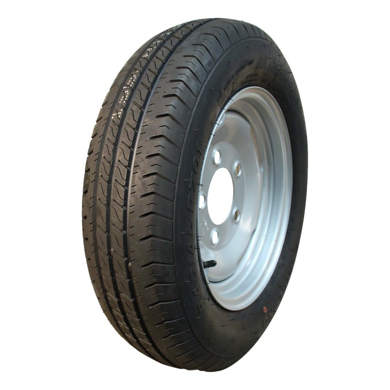 pneu + roue 155/80 R13 4Jx13H ET0 94/140/5 métal R701 M+S gris argent