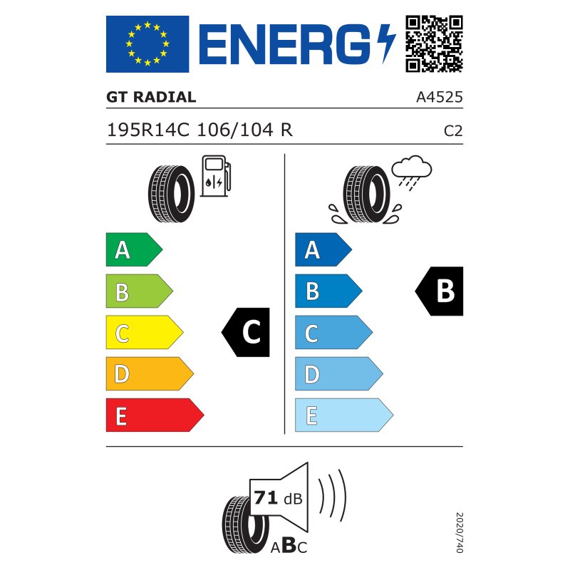 pneu + roue 195 R14C 5Jx14H2 ET0 94/140/5 métal Maxmiler Pro gris argent