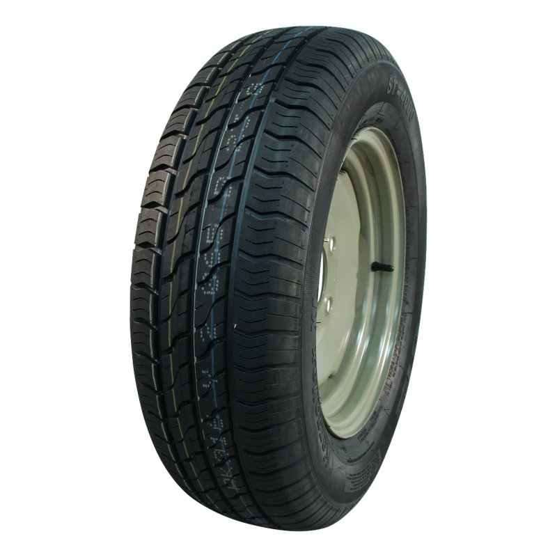 pneu + roue 195/70 R14 5Jx14H2 ET0 94/140/5 métal XL Kargomax ST-4000 M+S gris argent