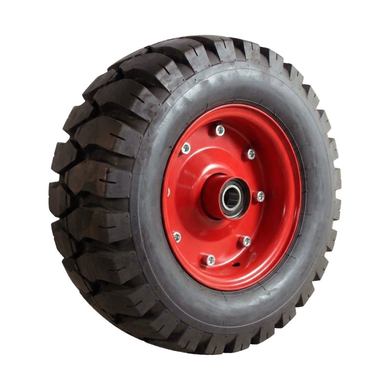 pneu + roue 18x7-8 4.40D-8 ET0 NL100mm métal D-301 Rouge 18x7.00-8 (190-8)